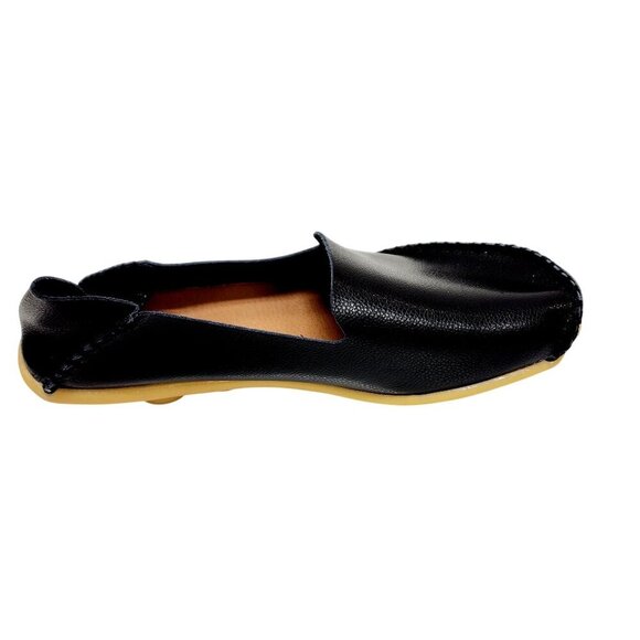 Woman Loafer Shoes Size 8.5 /40 Black Antiskid Flat Oversize Flat - Picture 7 of 13